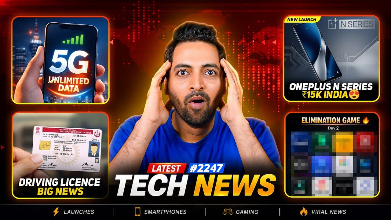 No Unlimited 5G😭,OnePlus N Series Under 15k India,Driving Licence Big News,AI Subscription Will End - No Unlimited 5G😭,OnePlus N Series Under 15k India - The Key Debates