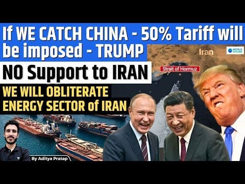 Trump Issues 50% Tariff Warning Over Iran Support | Is a Global Conflict Brewing? Aditya Pratap - Summary, Key Takeaways & FAQ