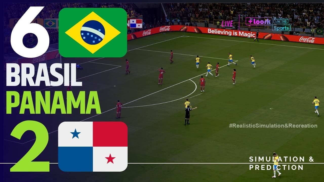 ⚽ BRASIL 6-2 PANAMA Highlights  | Friendly Football Match Pre-World Cup 2026 (Simulation/Recreation) - ⚽ BRASIL 6-2 PANAMA Highlights - Brazil's Pre-WC Showcase