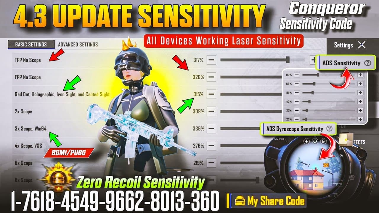 4.3 Update Zero Recoil Sensitivity Settings in BGMI-PUBG 🔴 sensitivity code/ 2026 sensitivity bgmi - Summary, Key Takeaways & FAQ