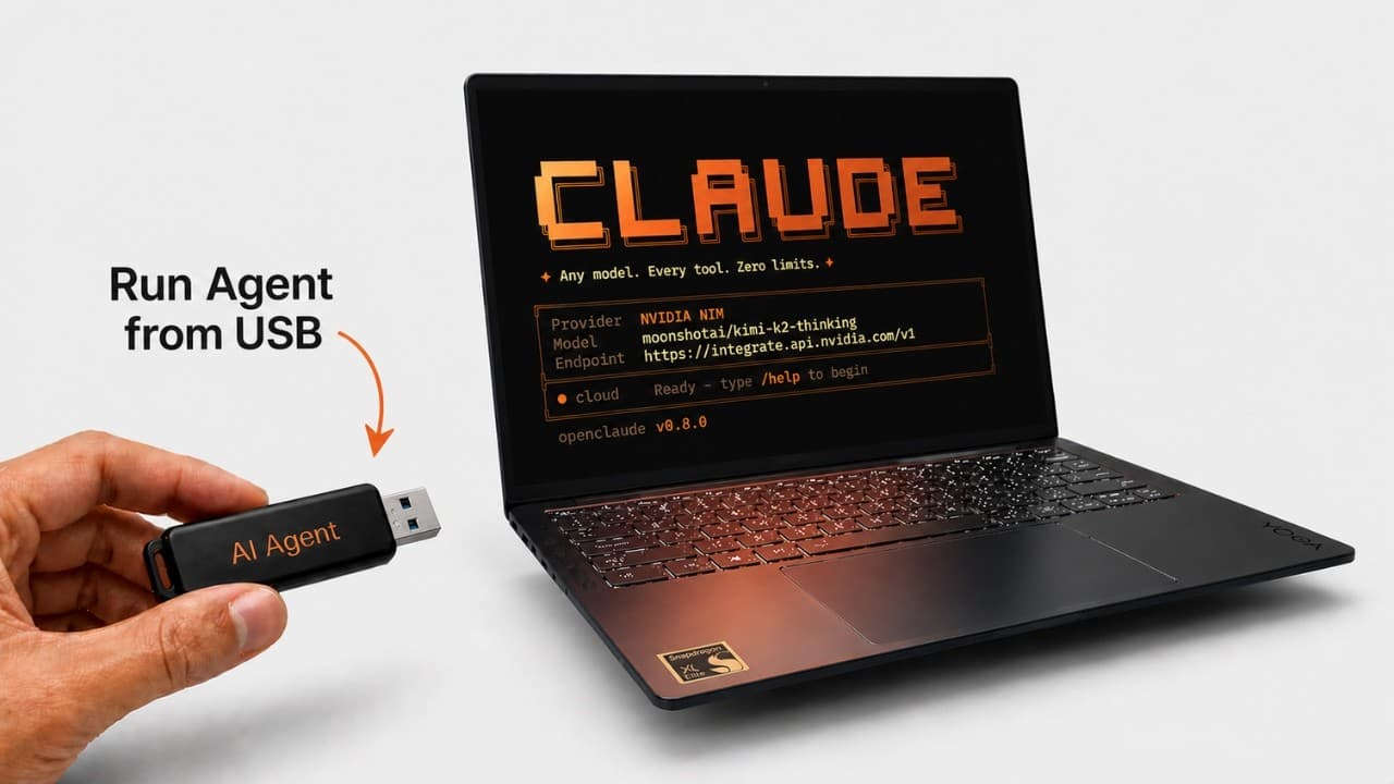 Run Claude Code From a USB Drive | Free And Portable (No GPU)🤯 - Summary, Key Takeaways & FAQ