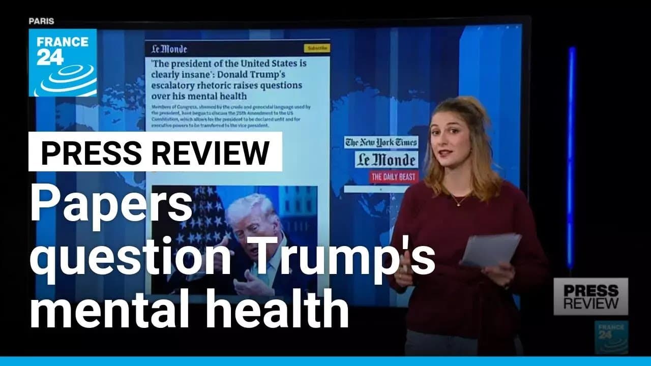 'Clearly insane', 'not well', 'stunning': Papers discuss Trump's rhetoric • FRANCE 24 English - Summary, Key Takeaways & FAQ