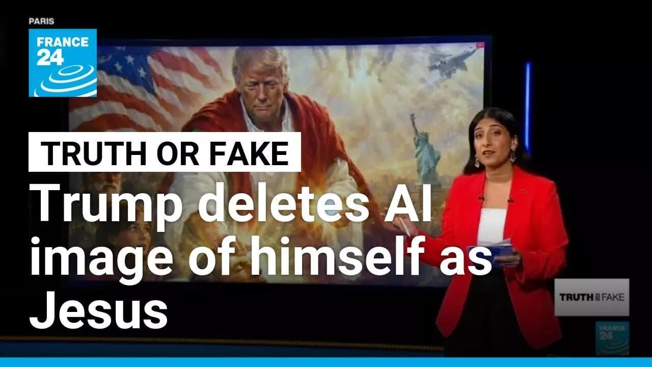 Donald Trump deletes AI image of himself as Jesus after attacking Pope Leo • FRANCE 24 English - Summary, Key Takeaways & FAQ
