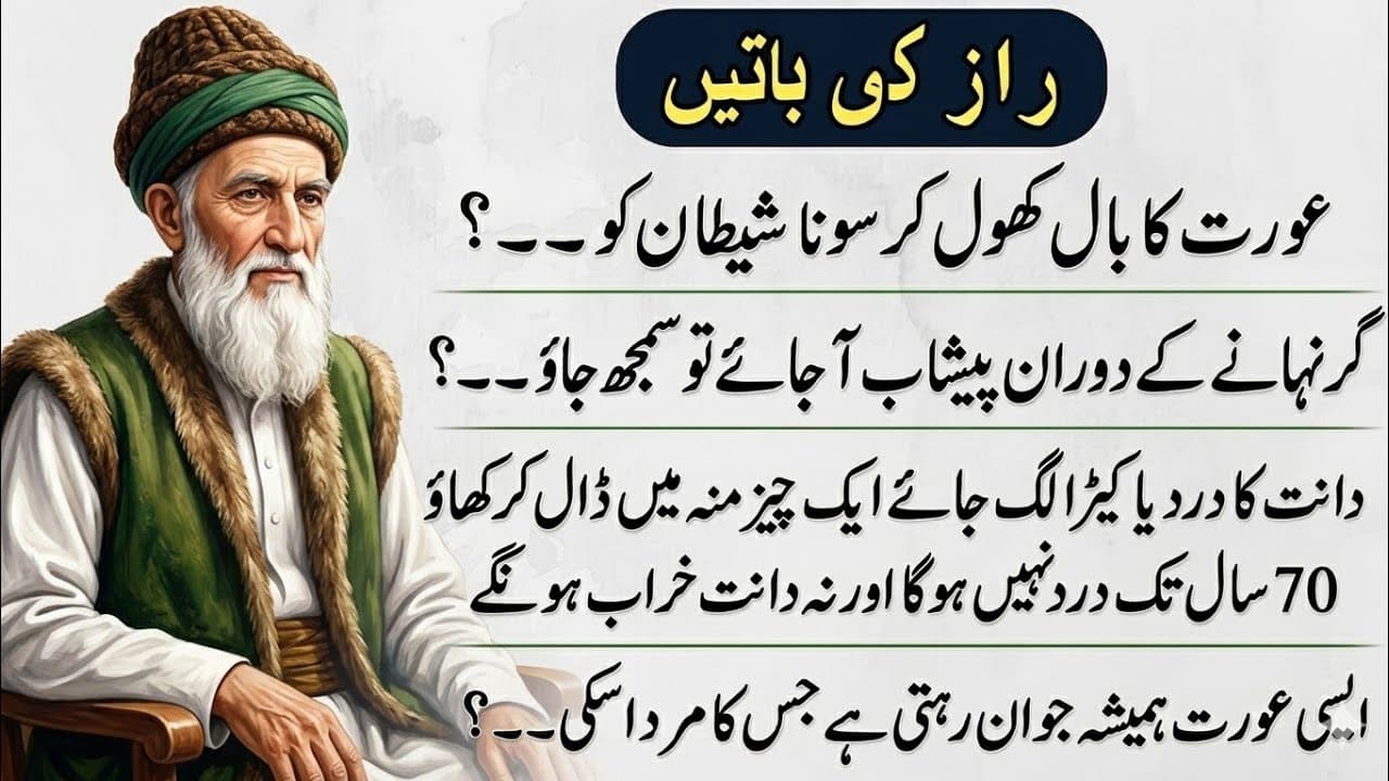 Hikmat ki Batain l Motivational Lines l health tips l Urdu motivation - Uncovering Natural Wisdom