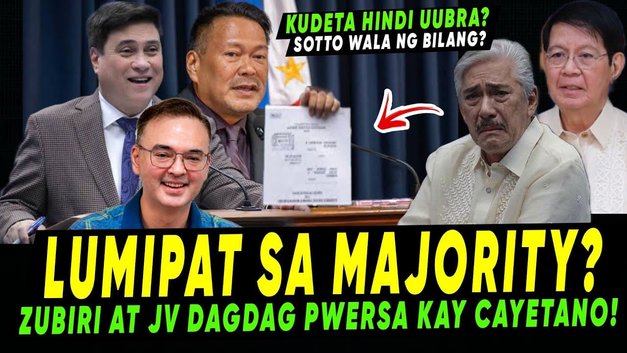 MALAKING GOODNEWS ITO! DAGDAG PWERSA kay SP CAYETANO! ZUBIRI EJERCITO SASANIB nasa MAJORITY?!! - Political Tides Shift