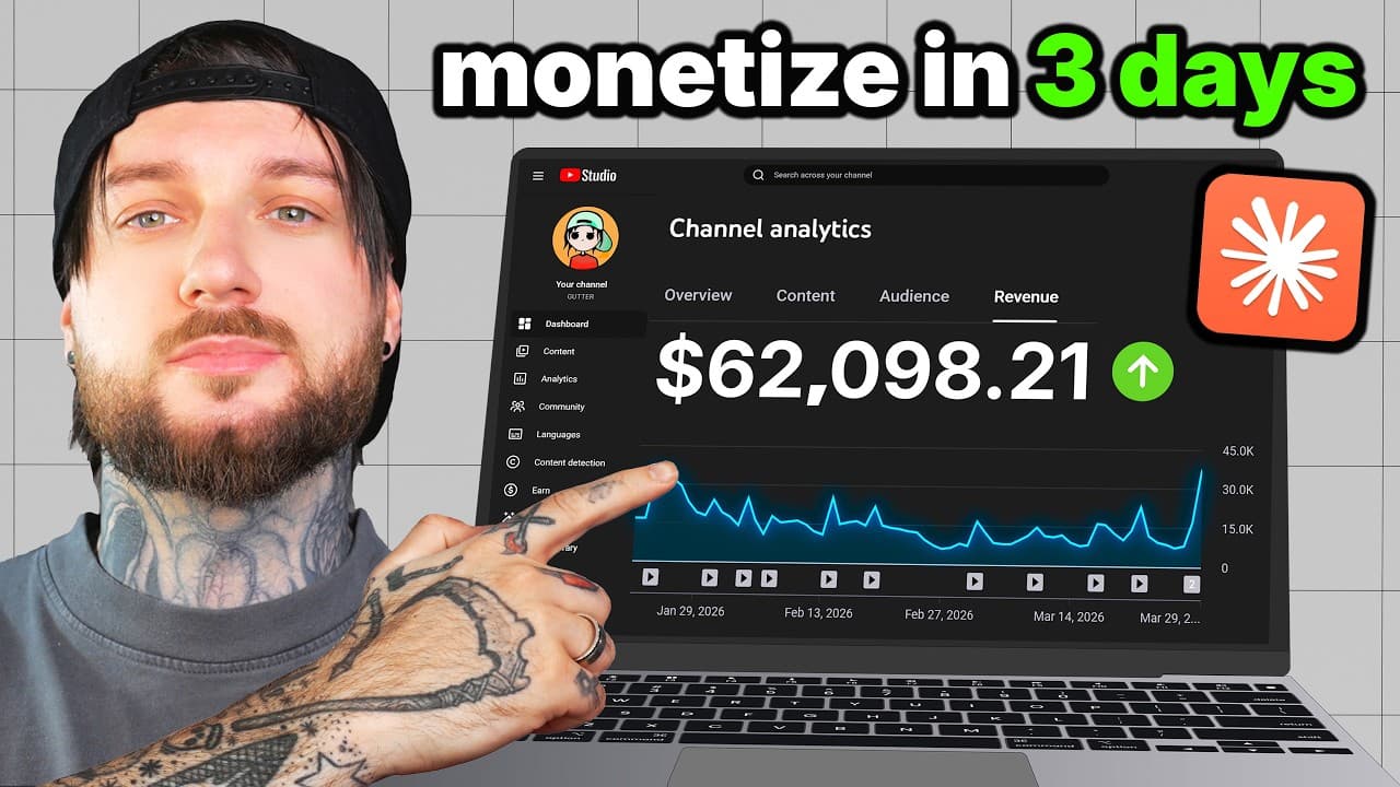 Claude Code + YouTube = $62,000/Month - AI Secrets Revealed!
