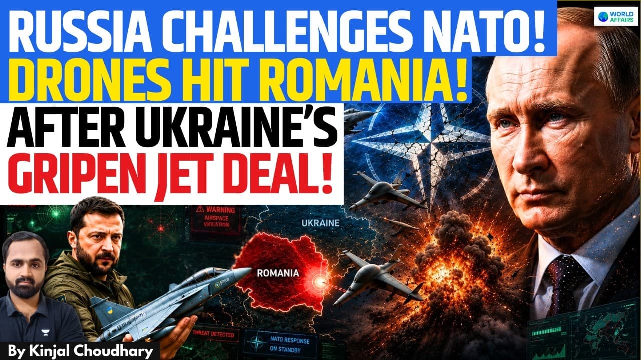 Russia Strikes NATO-Romania! Putin's Warning After EU $100B Package & Gripen Jets To Ukraine! Kinjal - Eastern Europe Tensions