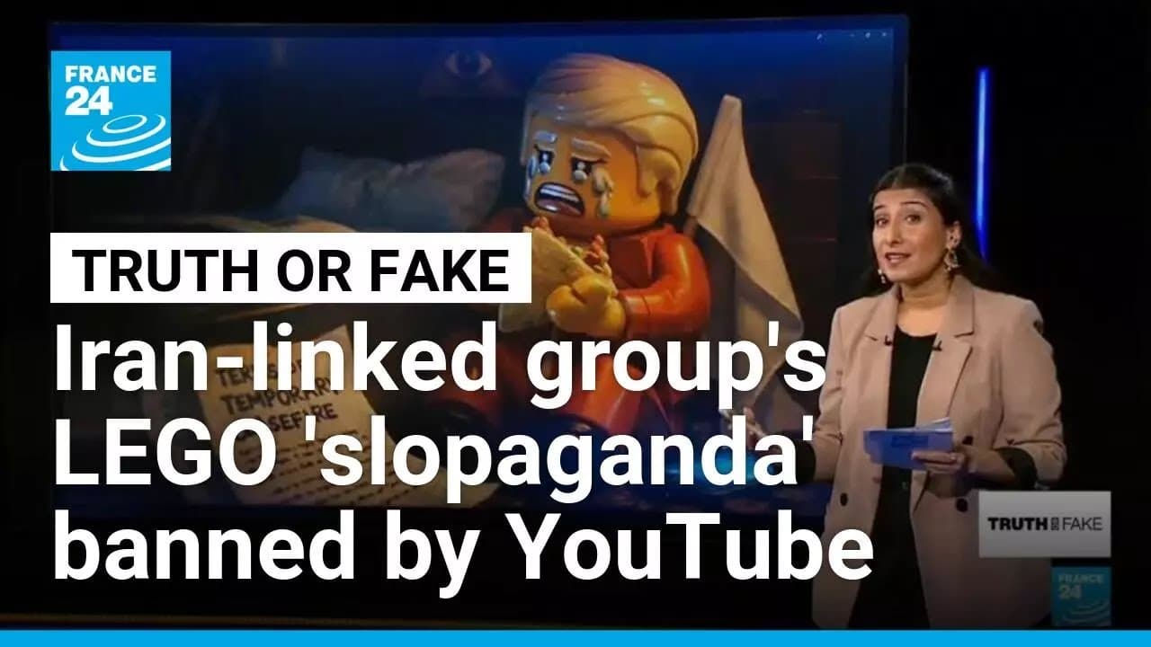 YouTube bans viral pro-Iran AI-generated LEGO videos trolling Trump • FRANCE 24 English - Summary, Key Takeaways & FAQ