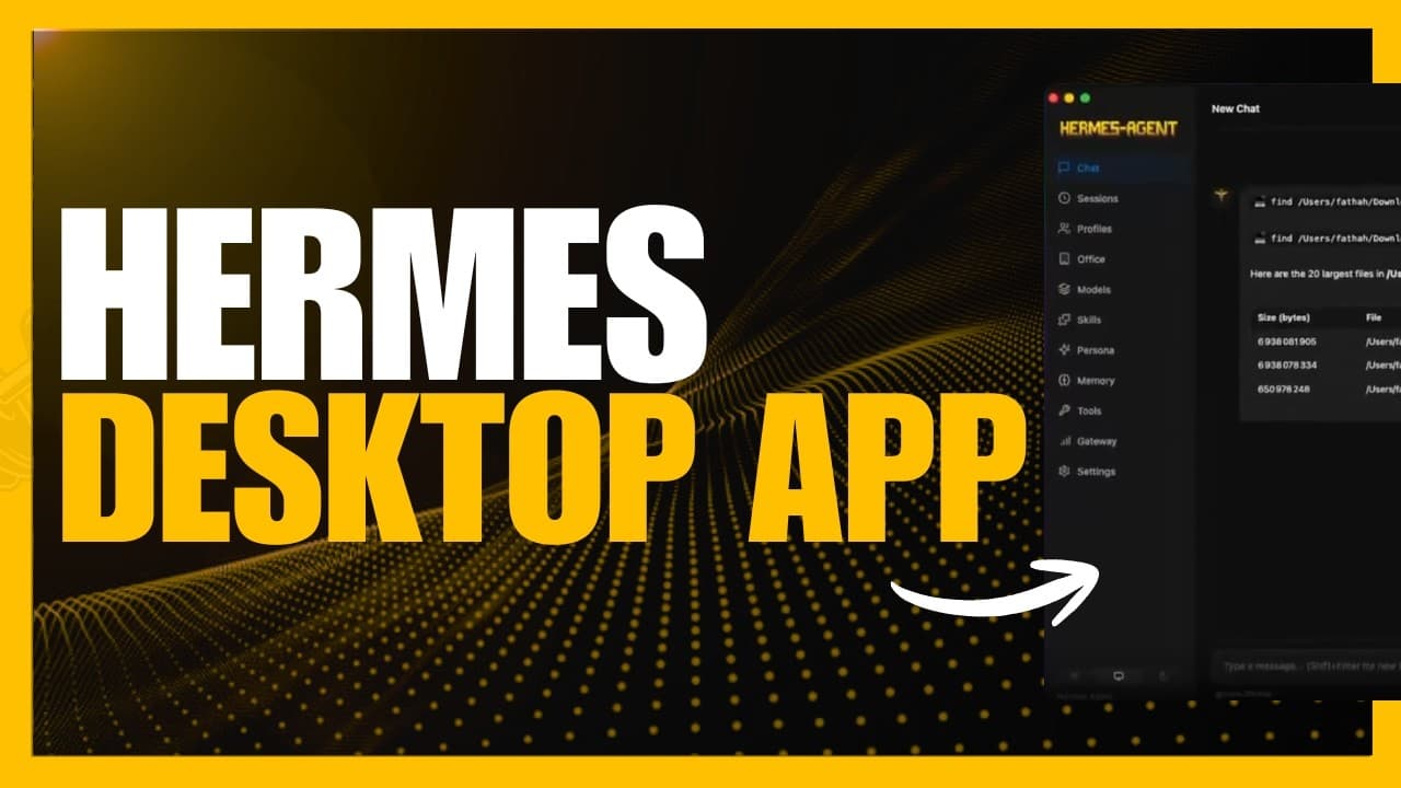 Hermes Agent NEW Desktop App - The 24/7 Self-Evolving AI Agent! - Summary, Key Takeaways & FAQ