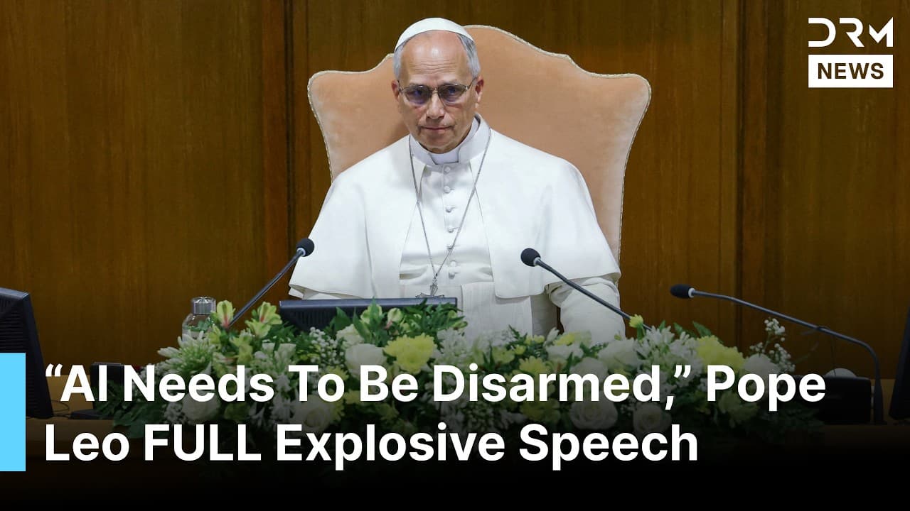 FULL SPEECH: Pope Leo XIV Warns AI “Needs To Be Disarmed” In Explosive Vatican Speech | AK1B - Ethical Implications Uncovered