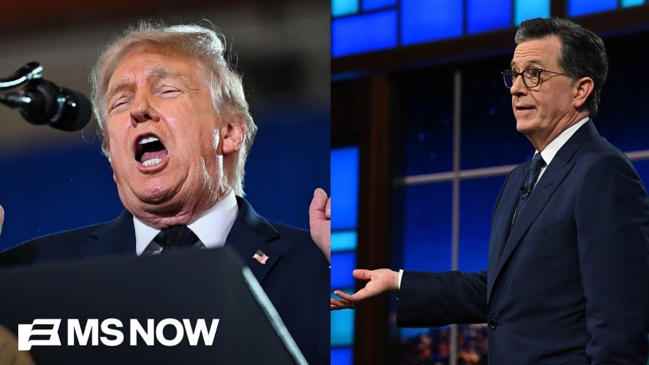 'He was pushing to get rid of this man': Trump boasts about Colbert's last show in odd AI video - The Real Takeaway