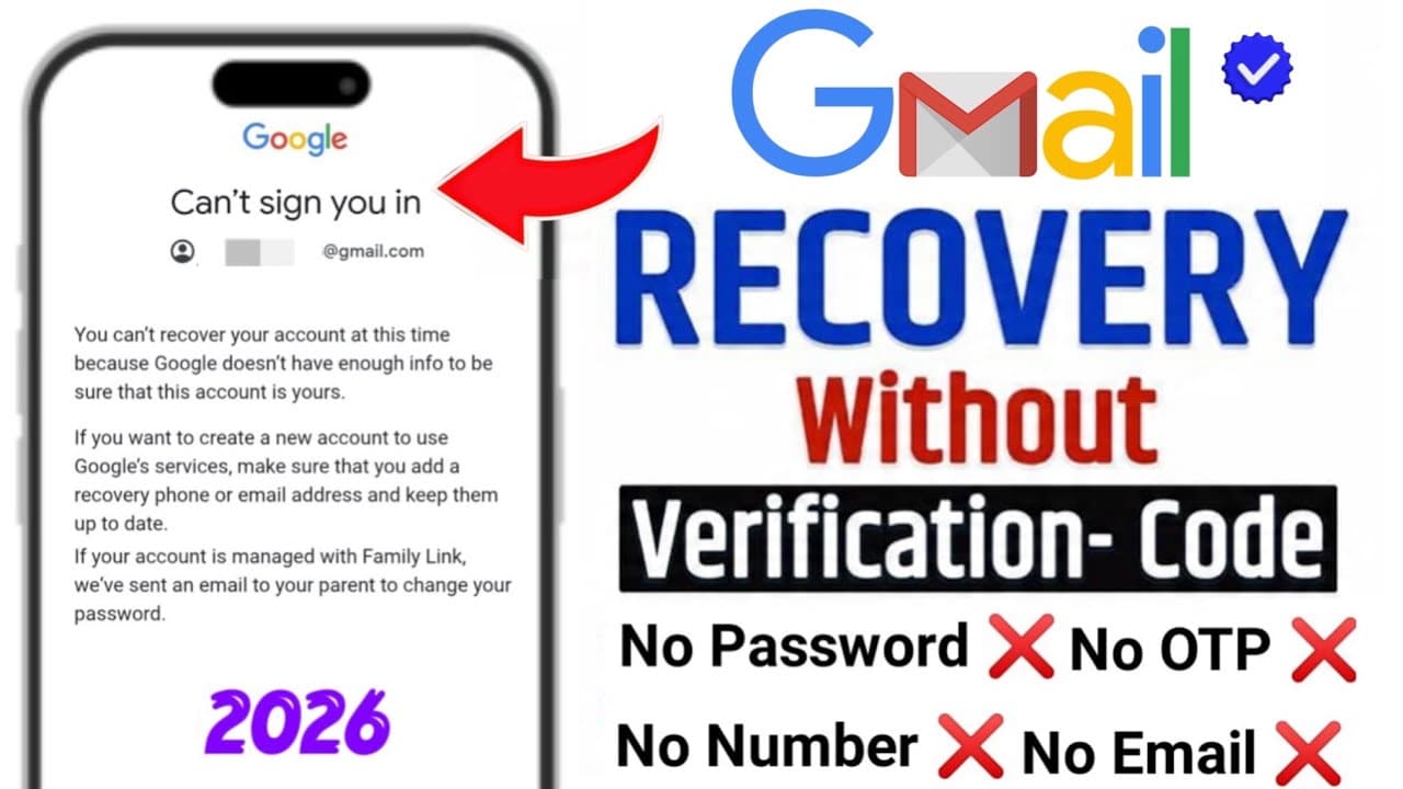 Gmail Account Recovery 2026 || How To Recover Gmail Account Without Recovery Email And Phone Number - Summary & Tips