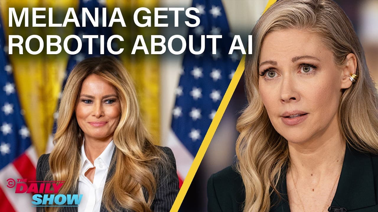 Trump Sells UFC Coins as Iran Strikes & Melania Pushes AI in a Speech Worthy of AI | The Daily Show - Trump Sells UFC Coins & AI Push - The Surprising Links