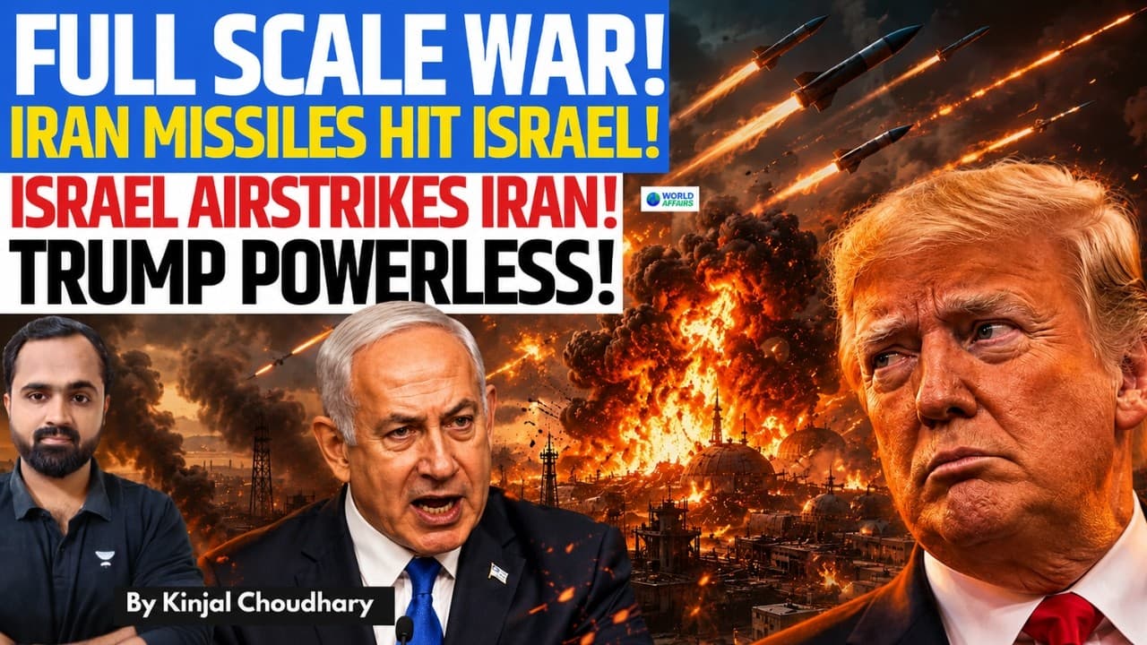 Full Scale War Resumes! Iran Missiles Hit Israel, Israel Airstrikes Iran - Trump Powerless! | Kinjal - What Critics Got Wrong