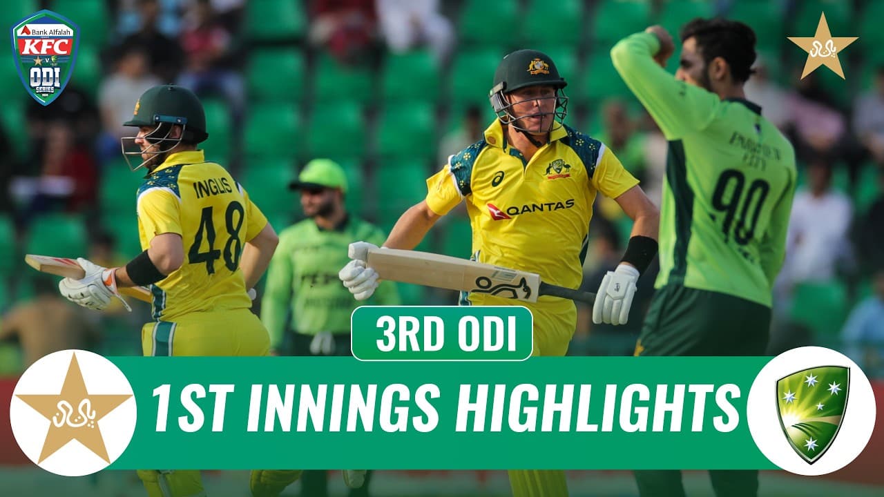 1st Innings Highlights | Pakistan vs Australia | Match 03 | ODI Series 2026 | PCB | MZE1K - 1st Innings Highlights | Pakistan vs Australia - Key Moments Unveiled