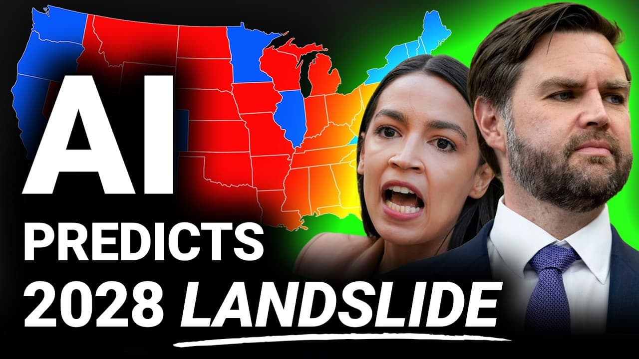 I Asked Grok AI To Predict The 2028 Election... LANDSLIDE Incoming! - The Real Takeaway