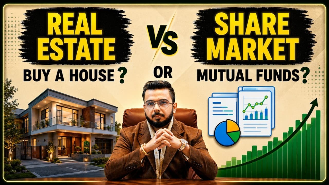 Real Estate Vs Share Market | Where to Invest Money? 💰 Real Maths… - Surprising Insights