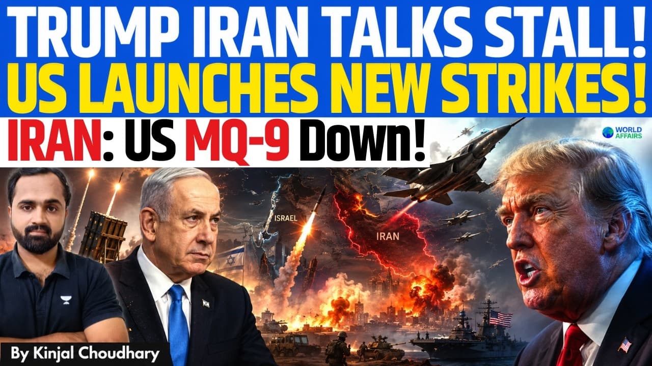 Trump Iran Talks Fail - US Strikes Bandar Abbas & Mine Boats, Iran Downs MQ-9 Reaper Drone! | Kinjal - A Deep Dive