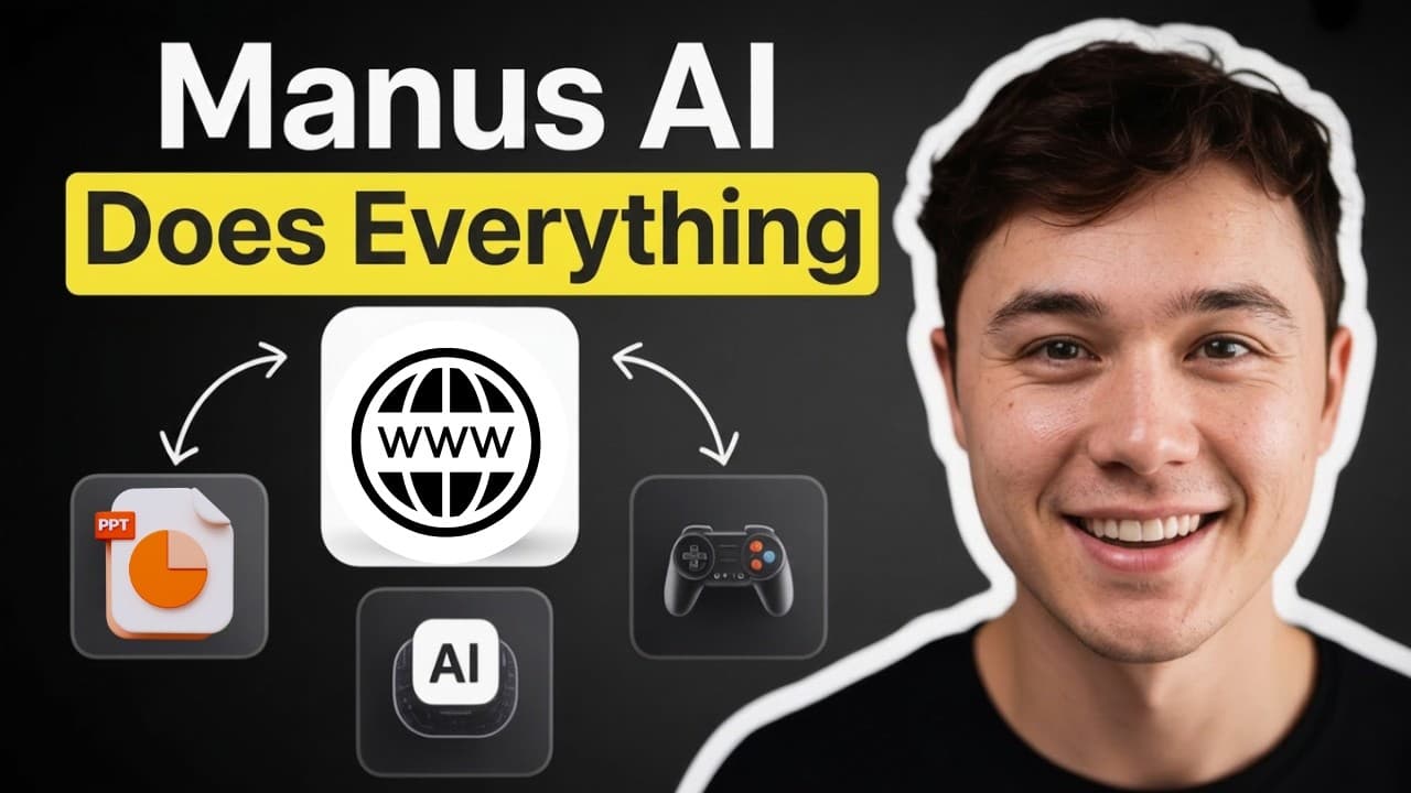 Manus AI Full Tutorial 2026 🚀 Build Websites, Apps, Slides & More with AI (Manus 1.6 Max) - Summary, Key Takeaways & FAQ