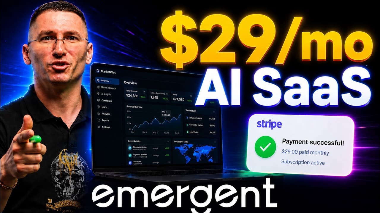 I Built a $29/Month AI SaaS With Emergent (No Code, Stripe + Auth Included) - I Built a $29/Month AI SaaS With Emergent - Truth Revealed