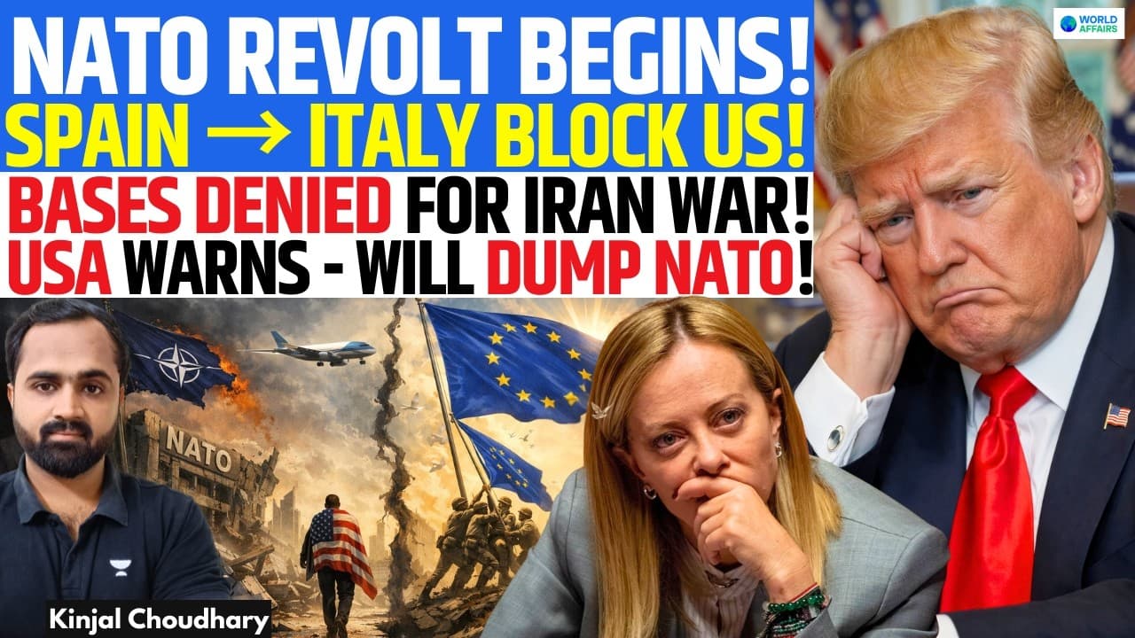 Iran War Fear Triggers NATO Revolt? Spain & Italy Block US Bases | Will TRUMP Dump EUROPE? | Kinjal - Summary, Key Takeaways & FAQ